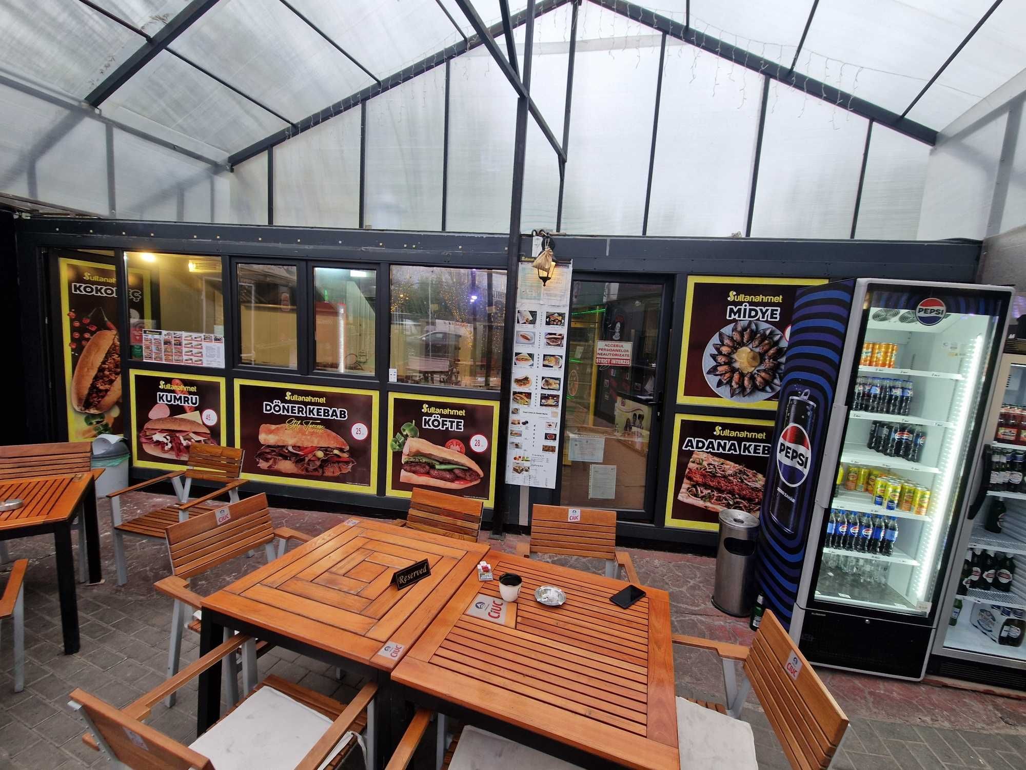 Spatiu Shaormerie utilata 24mp -zona food court terasa acoperita Titan