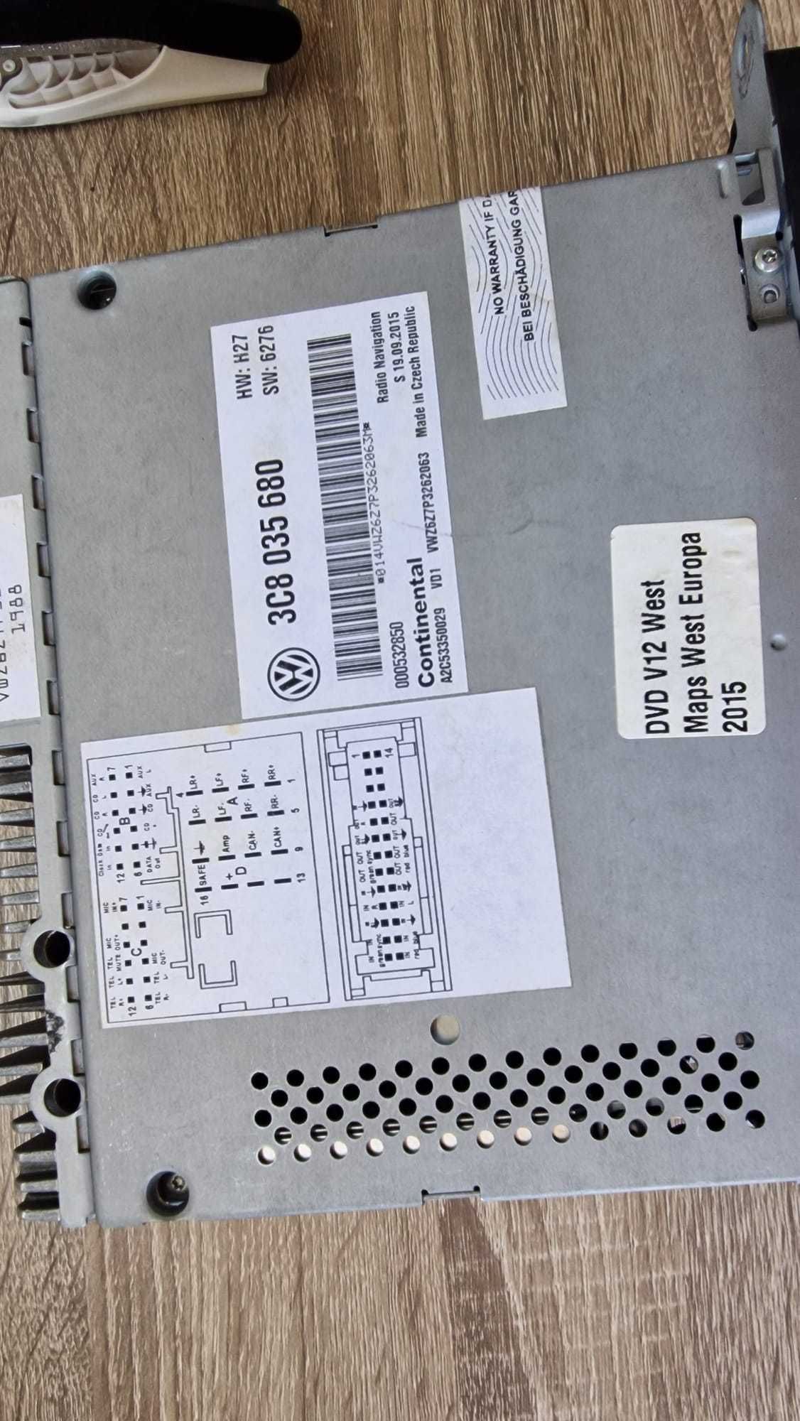 Navigație VW RNS 510 originală 6,5″ HDD/DVD Bluetooth