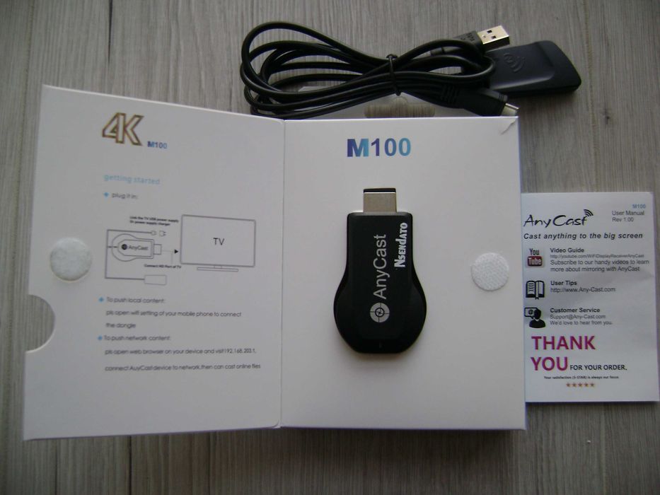 Adaptor  TV wireless ANYCAST M100 4K