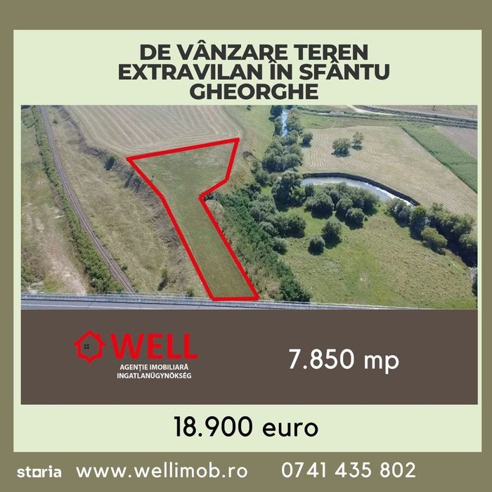 De vânzare teren extravilan în Sfântu Gheorghe