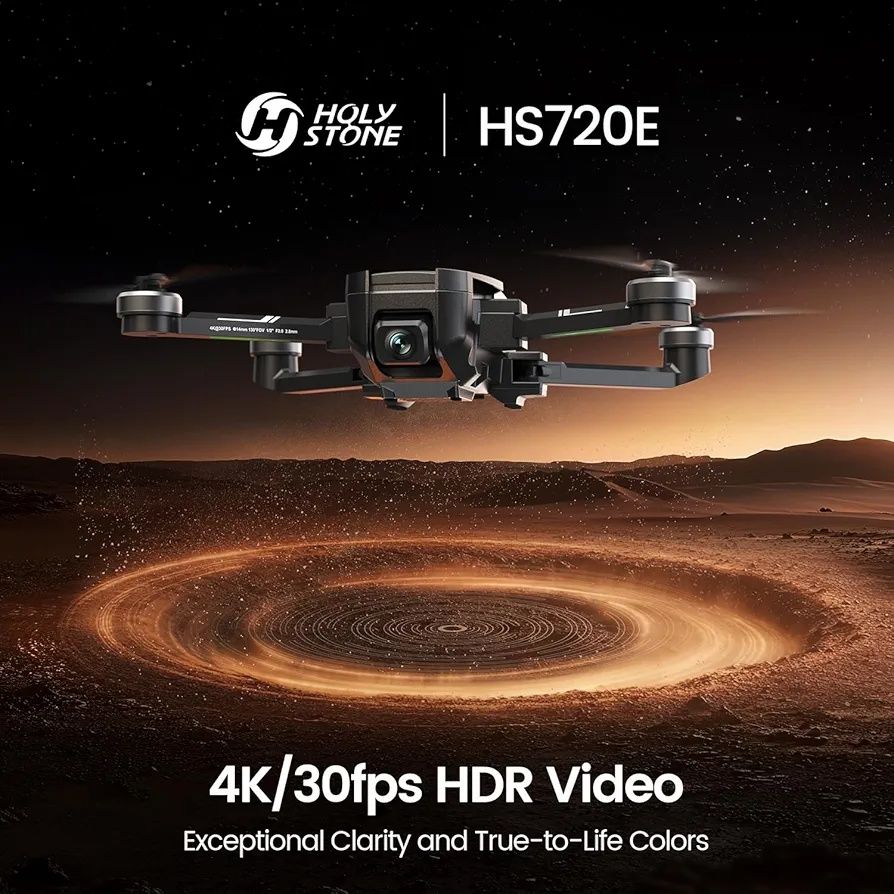 Дрон Holy Stone HS720E с 4K камера за възрастни, вградено дистанционно
