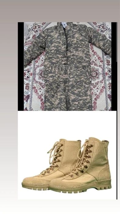 Бушлат с ватником и берцы