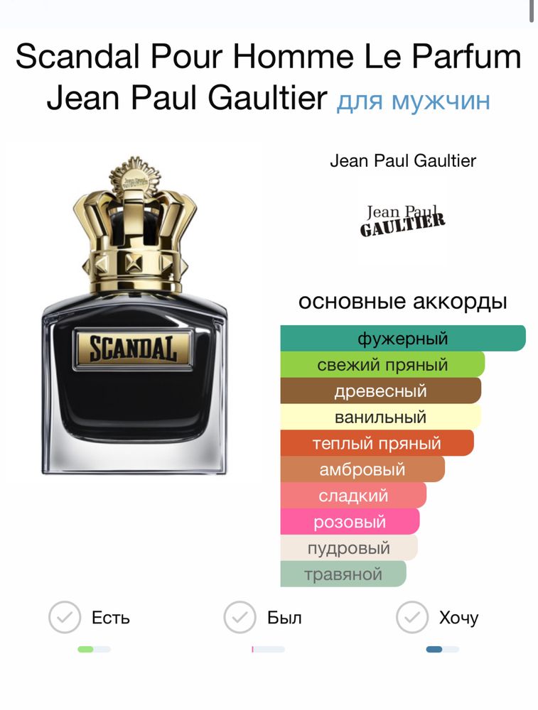 Jean paul gaultier scandal le parfum jpg azzaro the most wanted духи