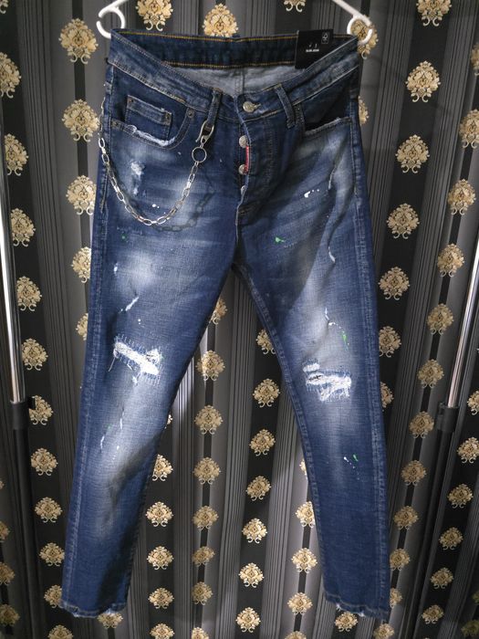 Blugi de barbati DSQUARED2  albastru Negru
