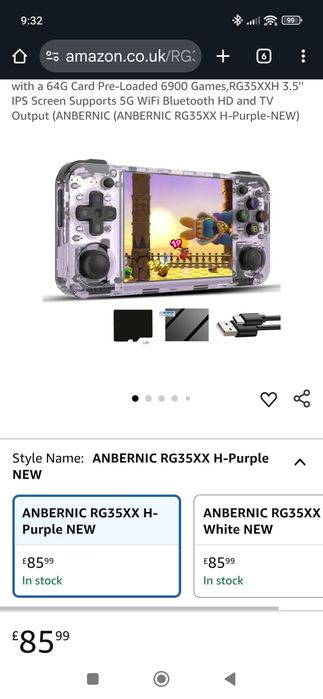 Ретро конзола игра anbernic rg35xx
Конзплата