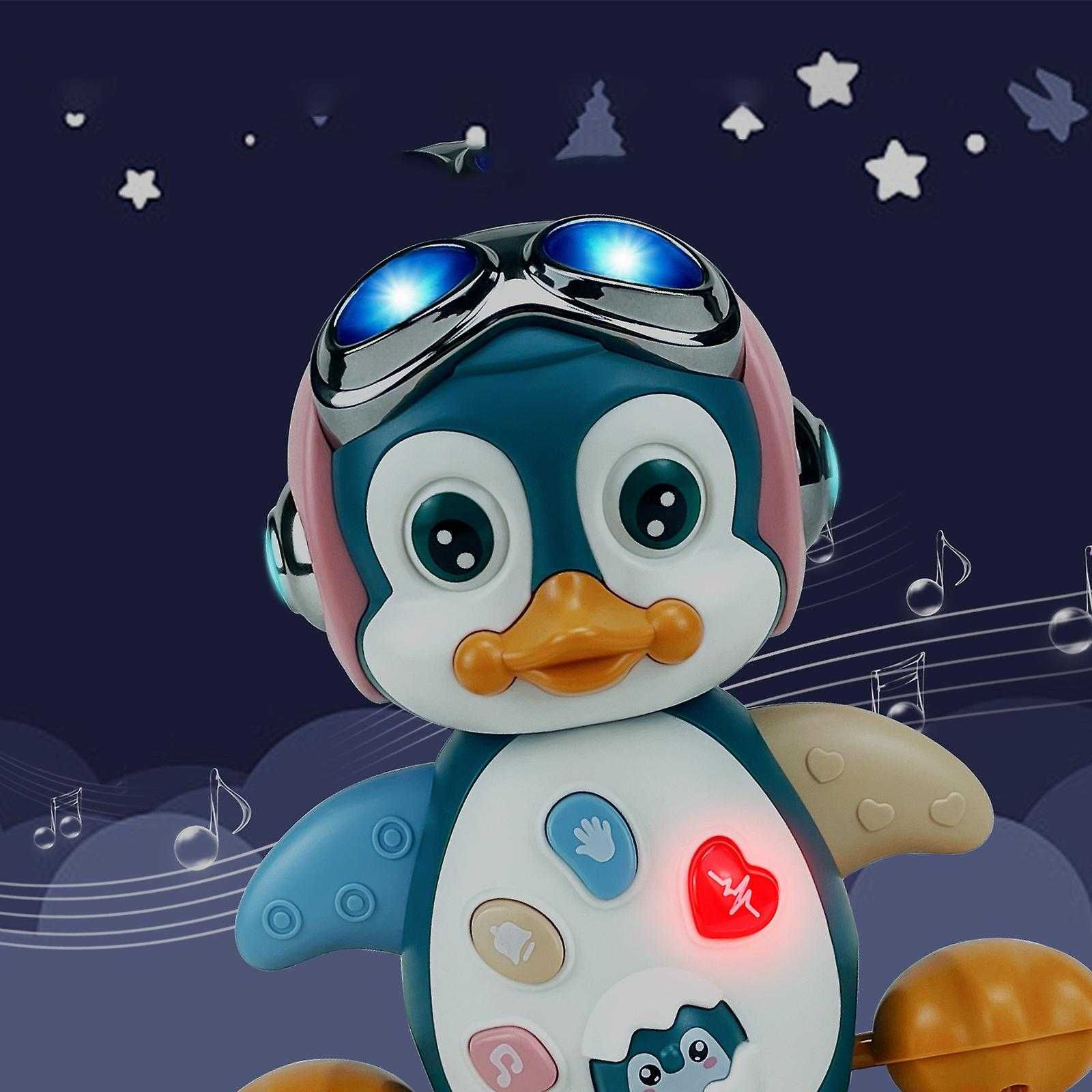Интреактивен музикален пингвин. музика движение, светлини