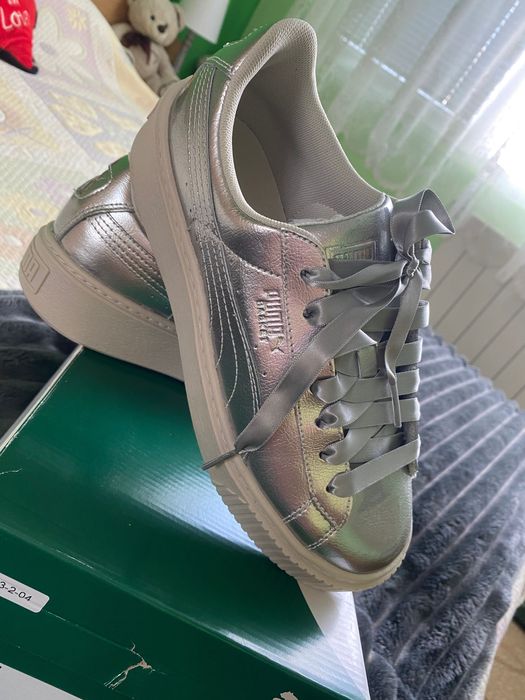 Маратонки Puma Basket Platform Metal JR