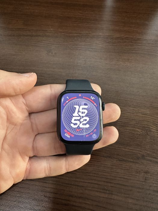 Apple Watch Series 7 2021 GPS + Cellular, Midnight Aluminium 45mm