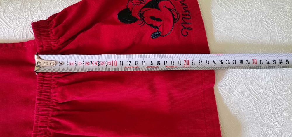 Rochie sarafan fete Minnie Mouse măr 80  1-2ani catifea reiat ca noua