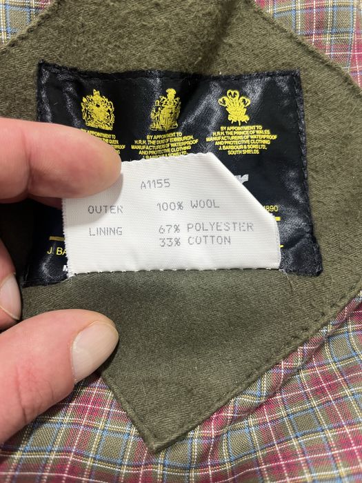 Barbour винтидж вълнена парка L-XL