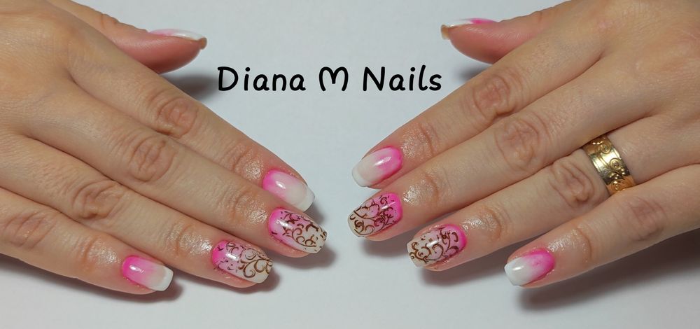 Unghii cu gel și oja semi