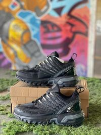 Мужские спортивные кроссовки ботинки Salomon люкс черные (2455)