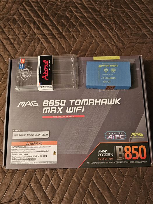 НОВИ / RYZEN 7 7800X3D / ДЪНО MSI MAG B850 / 32GB DDR5 6000 MT/S 30CL