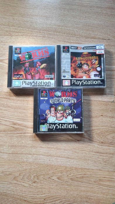 ps1 игри worms armageddon, world party