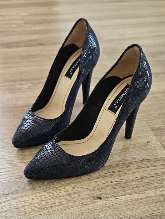 Pantofi stiletto bleumarin Gemelli, mărimea 34