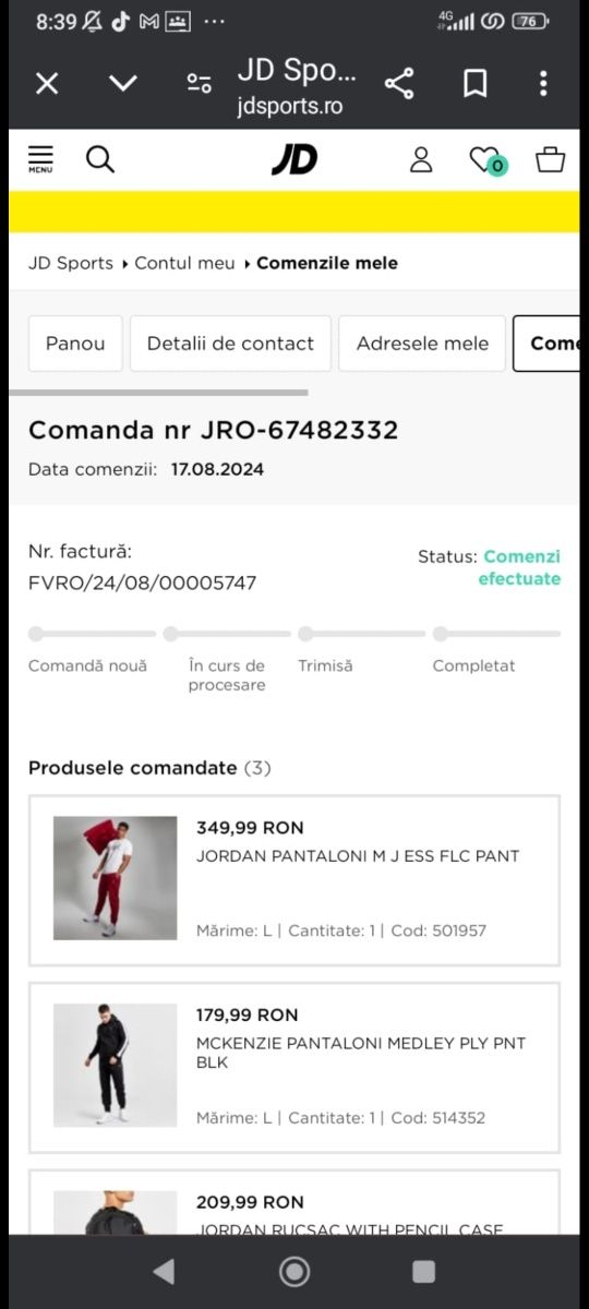 Pantaloni Mckenzie, marime L, cu eticheta