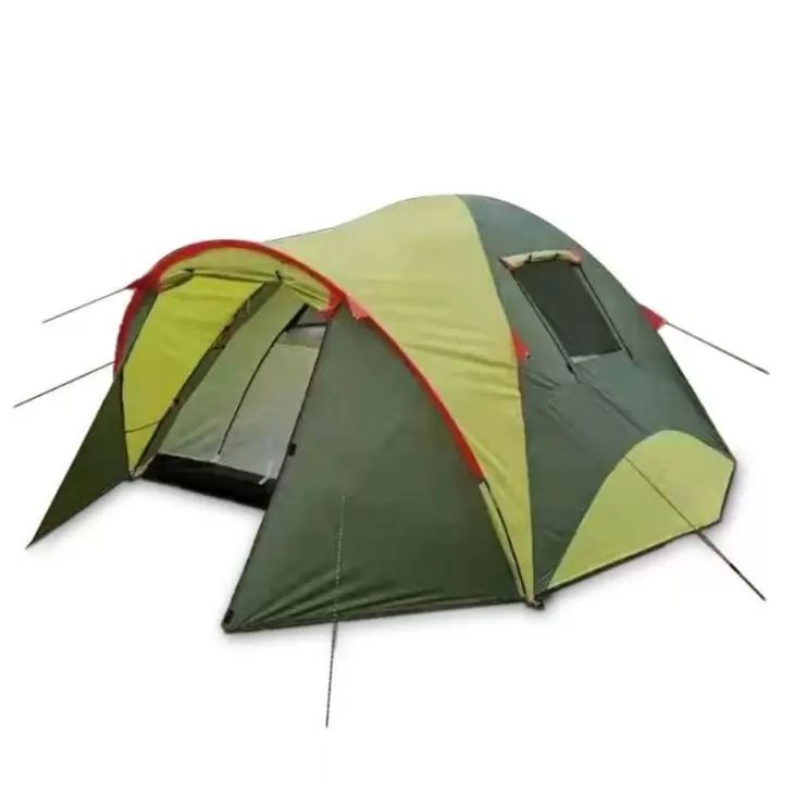 Палатка MirCamping М5-ART-900, кемпинговая, 3 места, green