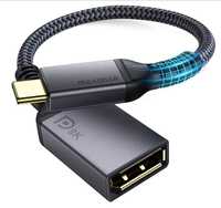 USB C към DisplayPort Адаптер 8K 60Hz DP1.4 Thunderbolt 3