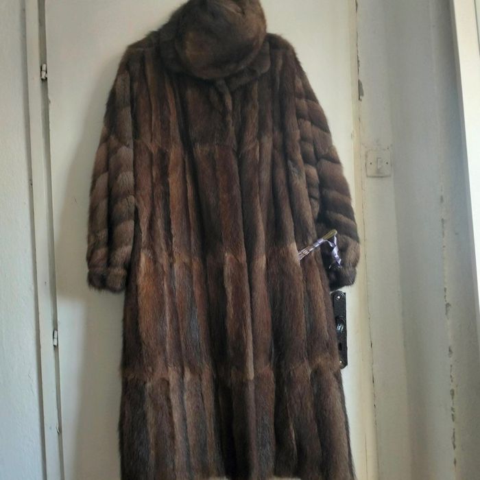 Палто от норка с подарък шапка
