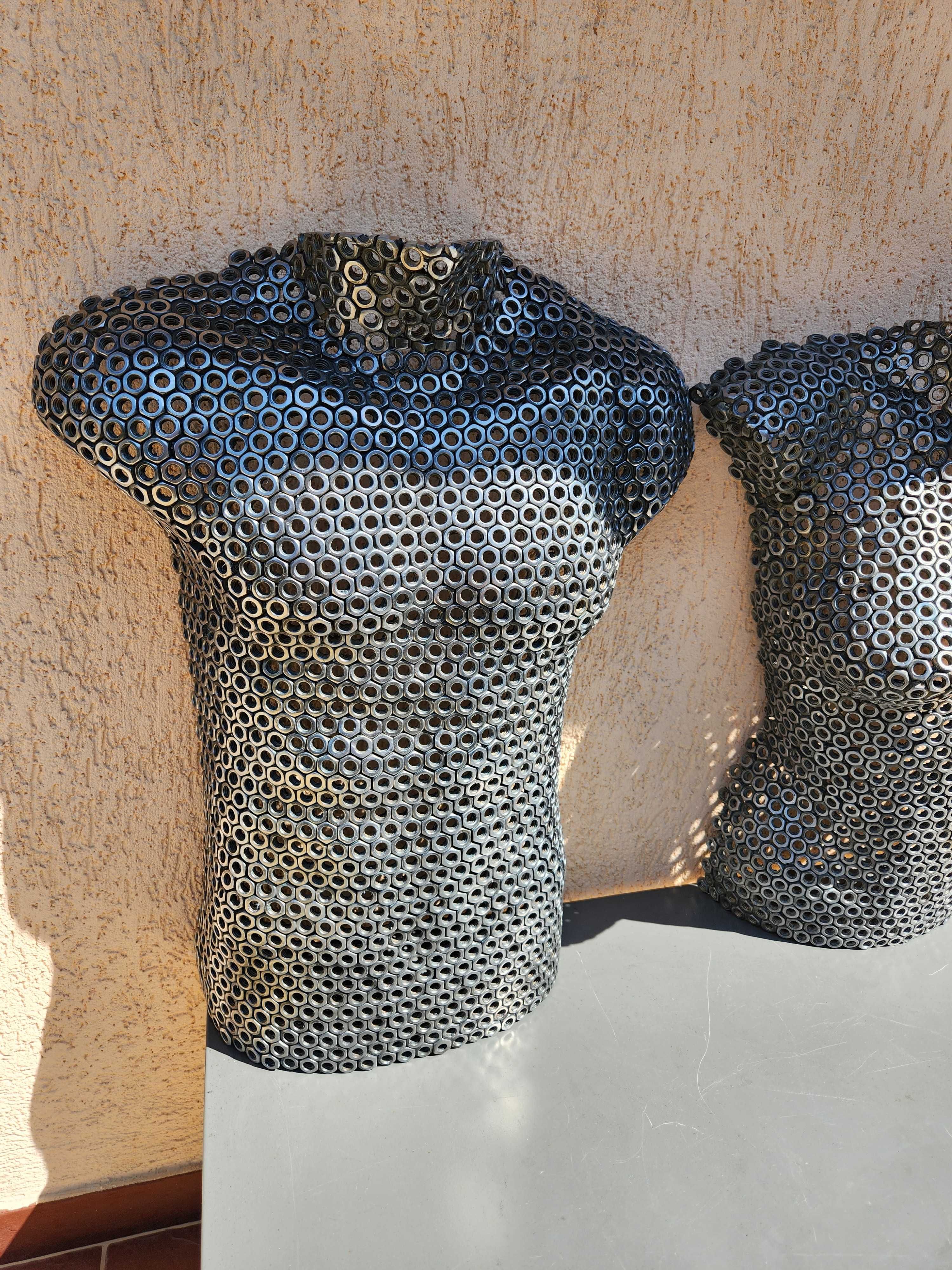Busturi Artistice Unic Realizate din Piulițe Metalice Sudate- Medieval