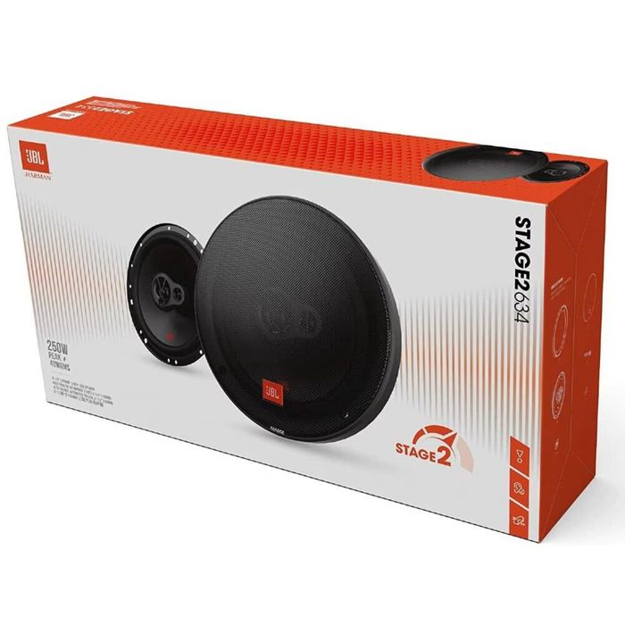 Set 2 boxe auto pe 3 cai JBL Stage2 634 40W RMS 250W MAX 16 5 cm noi