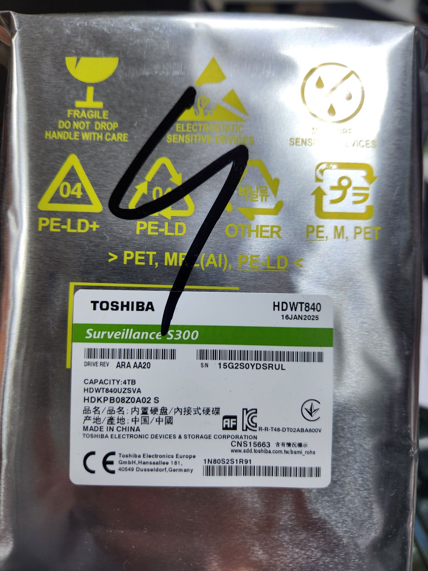 [HDD]Toshiba  жесткий диски 2TB, 4TB  7200RPM