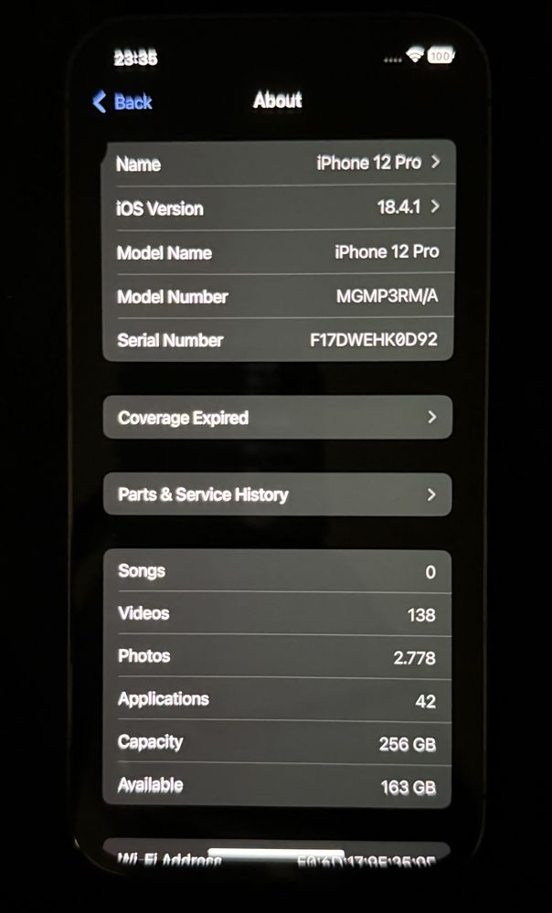 Iphone 12 Pro 256GB Graphite - necesita baterie noua