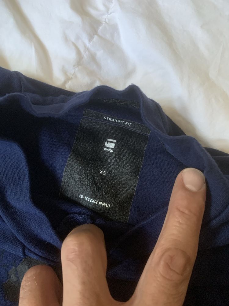 G-Star Raw дамска блуза xs с дълъг ръкав тъмно синя