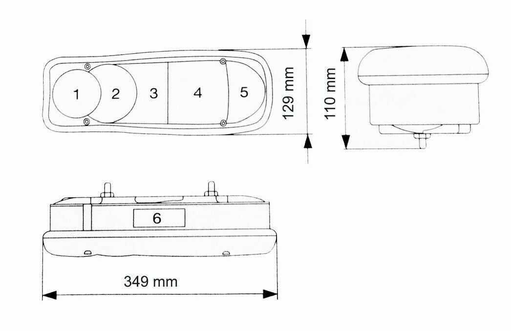 Комплект стопове бус камион тир ремарке караванa платформа 12-24v