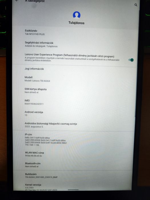 Tableta Lenovo M10 fd plus