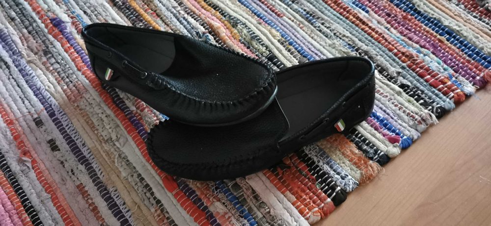 mocasini negri pt barbati