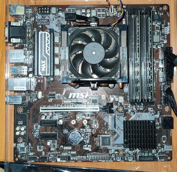 Vand amd ryzen 5 2600 + msi b450 pro vdh max + 16 gb ram