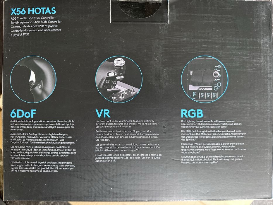 Joystick Logitech X56 Hotas, Negru