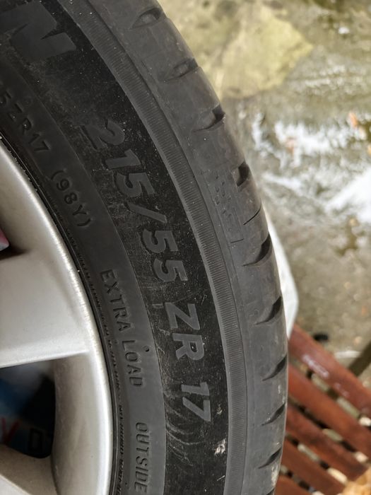 Jante Skoda superb set 4 bucati + anvelope VARA Michelin Pilot sport 5