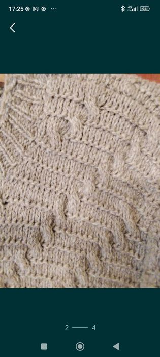 Pulovere lînă tricotate manual mar L