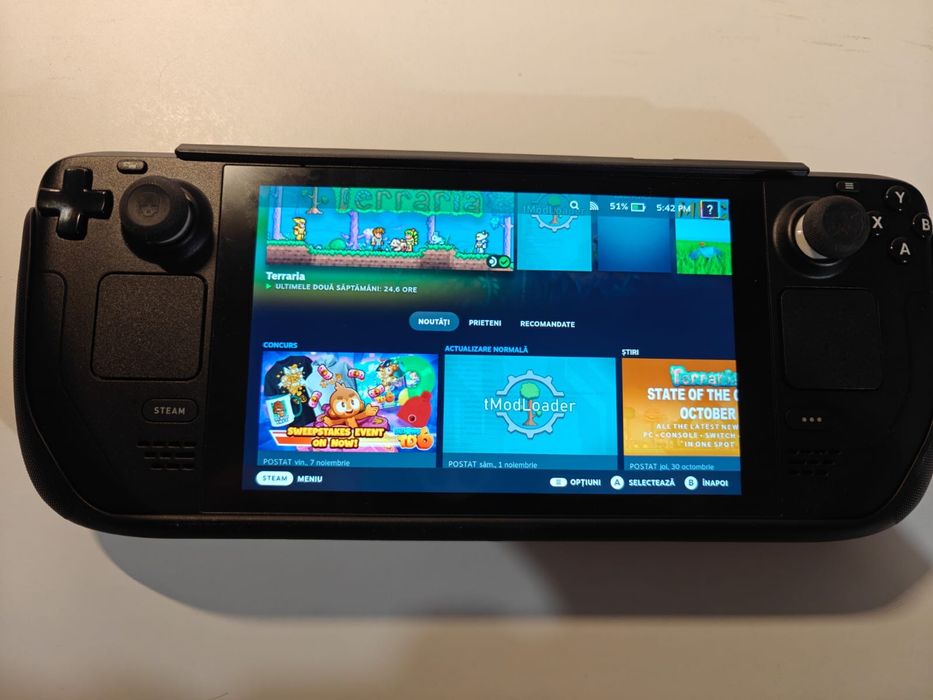 Valve Steam Deck – stare impecabilă, folosit foarte puțin