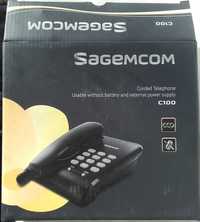 Стационарен телефон Sagem C100 - Нов в оригинална кутия
