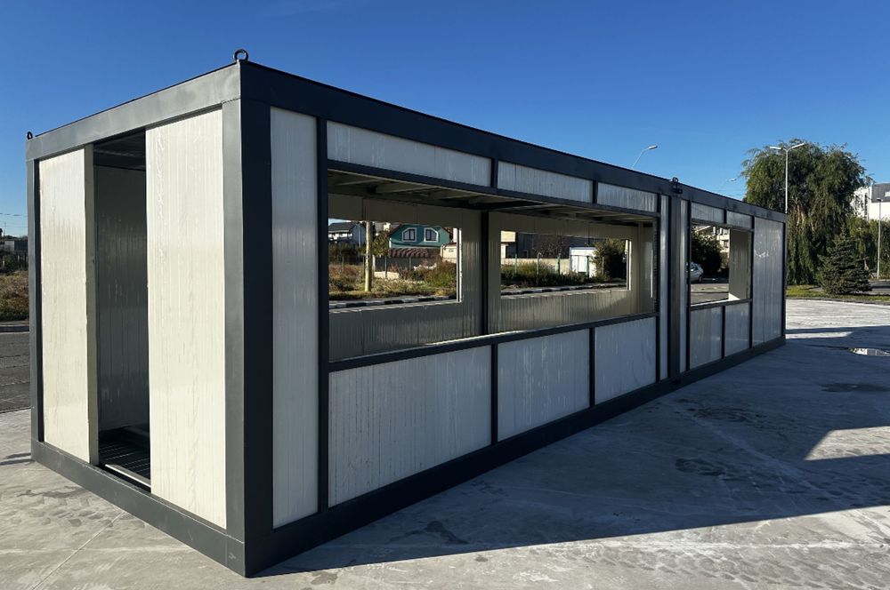 Vand containere modulare standarde fast food cu vitrina