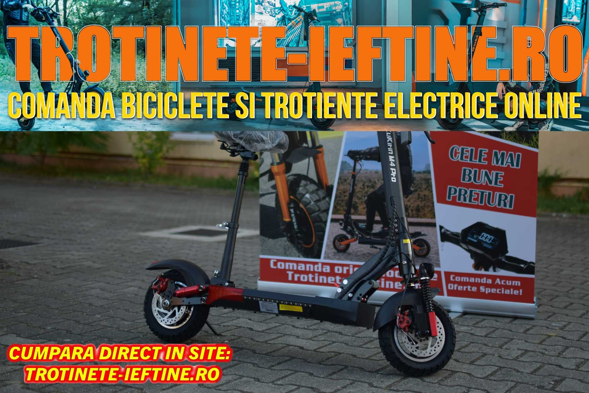 Trotinetă Electrică Nouă - Kugoo Kirin M4: Confort