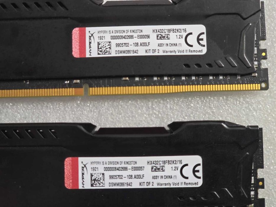 Memorie desktop KINGSTON HyperX Fury Black, 2x8GB DDR4, 3200Mhz, CL18