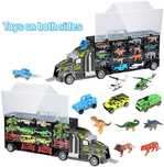 Set 36 jucarii iBaseToy, dinozauri, auto, animale, elicoptere, copaci