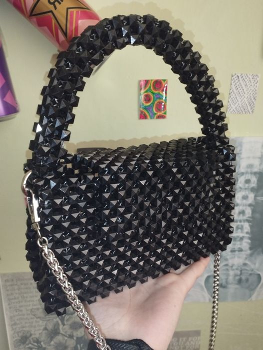 сумка из бисера, ручная работа