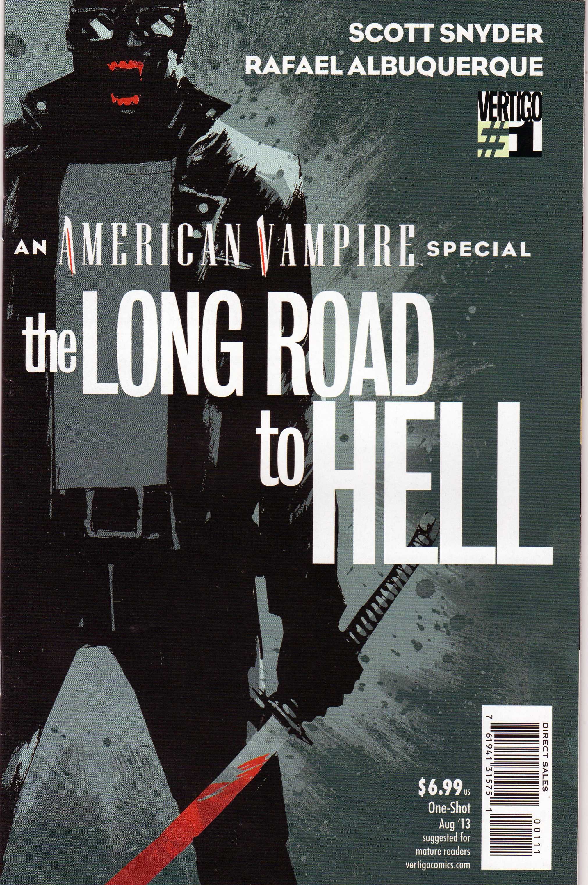 American Vampire The Long Road to Hell #1 DC Comics Vertigo