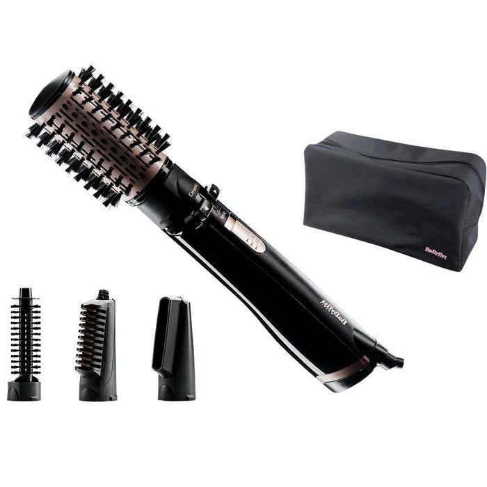 Perie rotativa BaByliss AS200E, 1000W, Ionizare, 4 Accesorii