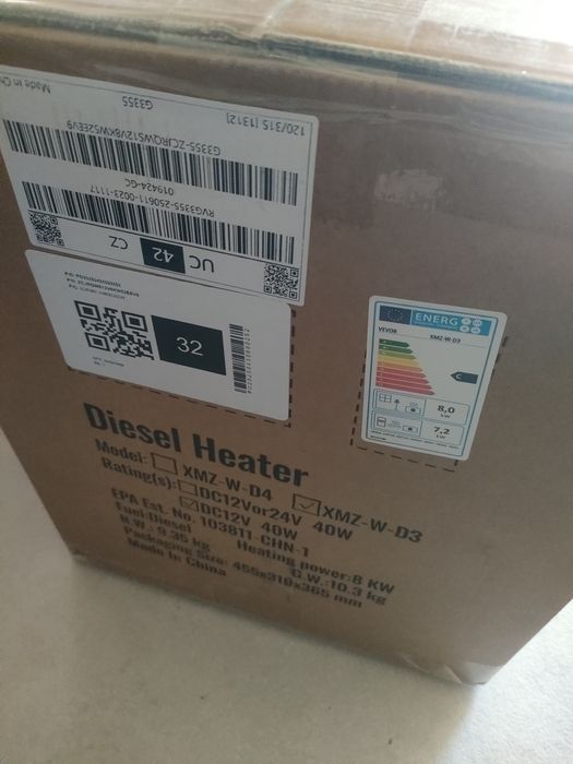 Vand incalzitor pe motorina , nou sigilat