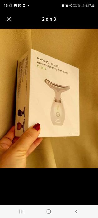 Dispozitiv facial  3 in 1 pentru hidratarea, eliminarea ridurilor NOU