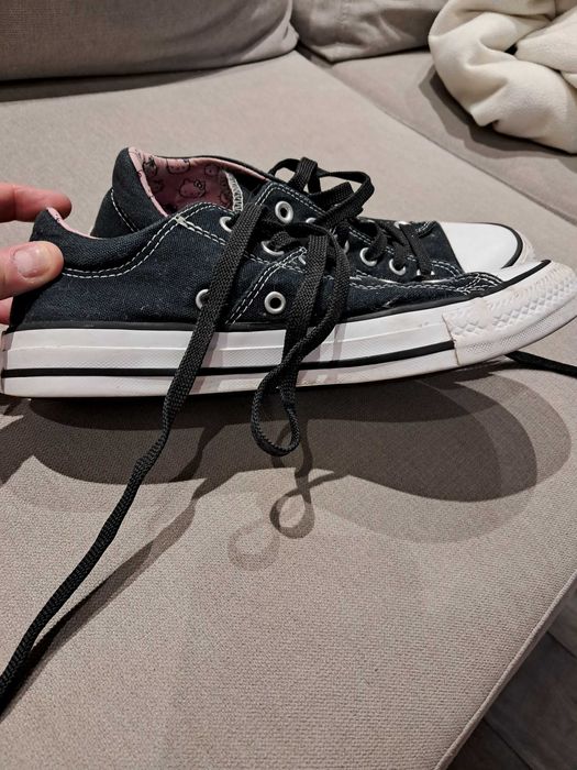 Дамски черни кецове Convers Hello Kitty