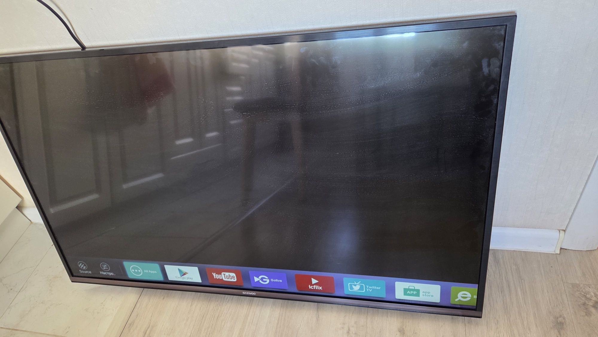 *️⃣ОРИГИНАЛ Daewoo Smart Tv UltraHD U43V895VTE Диогональ 110см / QTV