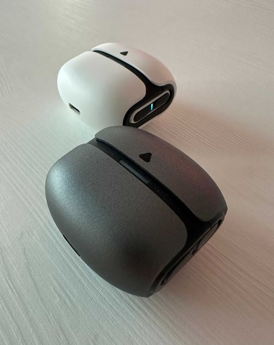 Set 2x Căști wireless ThetaPro — 30h autonomie, 2 microfoane, gri/alb