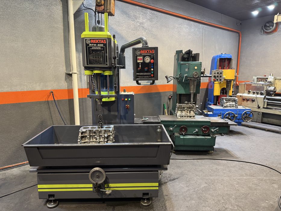 Расточка рядных и V-образных блоков, ремонт ГБЦ, опрессовка, шлифовка